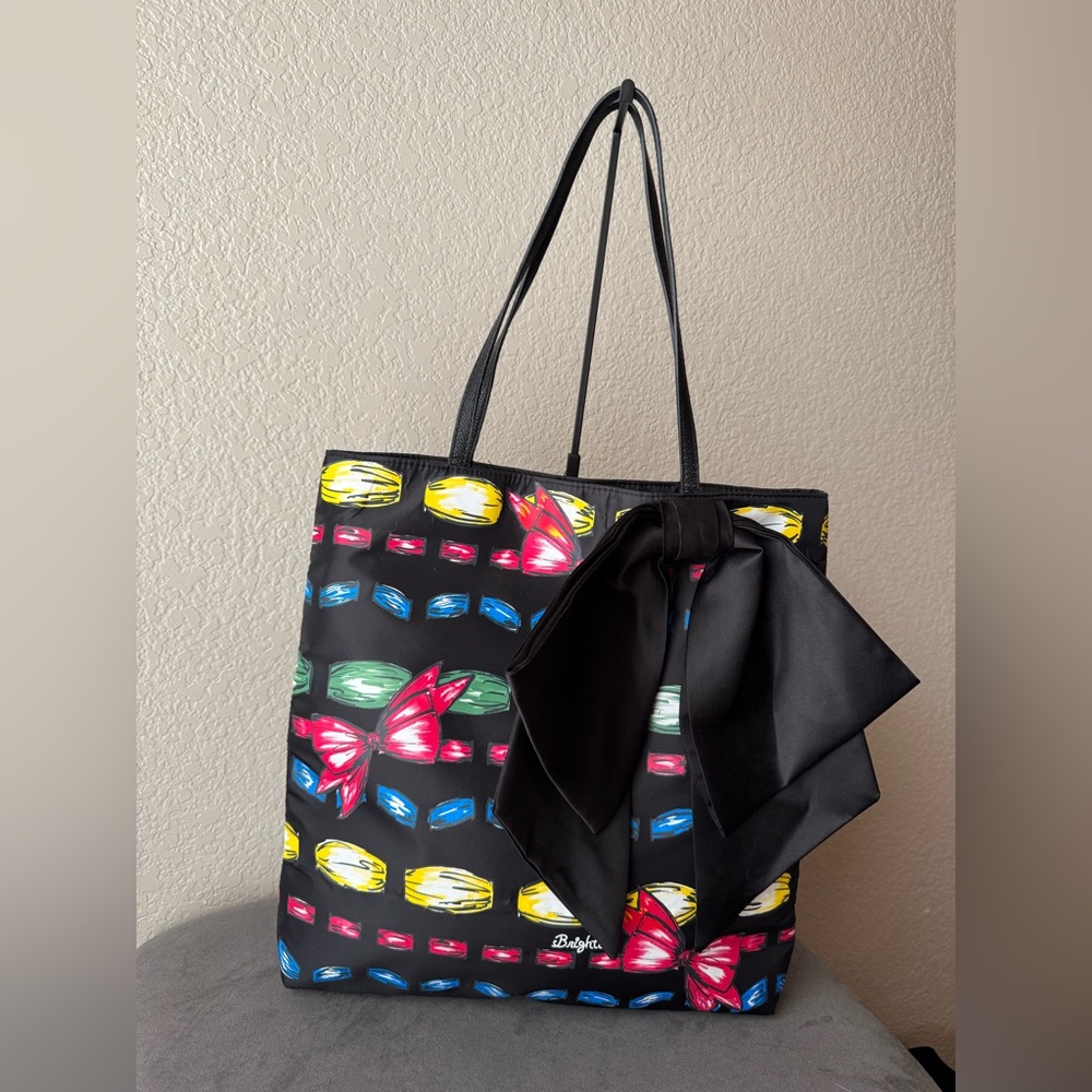 Brighton Multicolor Nylon Tote Bag with Bow – Gently Used